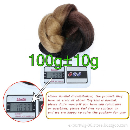 Hot Sale Mixed Color Jumbo Braiding Hair Long synthetic 24 Inch Braid Synthetic Pre-stretched Hair Exstension Braiding Hair